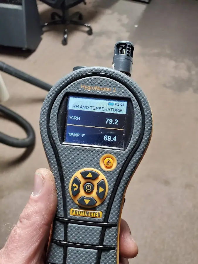 Moisture meter humidity assessment for Fire & Smoke Damage Restoration in West Caln